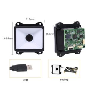 Fast scanner USB RS232 ccd QR code scanner module fixed mount laser scan engine