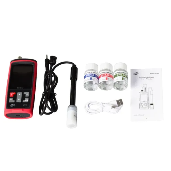3-in-1 pH Meter Gt770 interface buttons