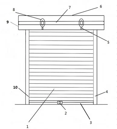 HA80 Aluminum Roller Shutter Door 80mm Slat with Remote Control