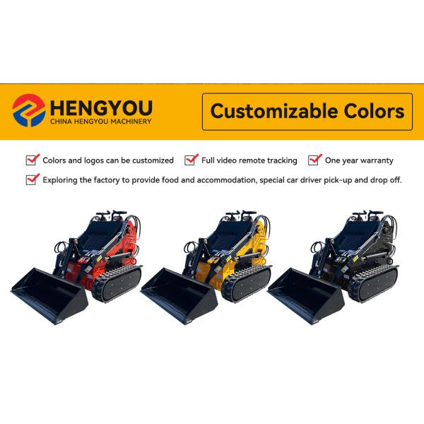 Hot 380 Mini Skid Steer Loader Farm Mini Skid Loader Attachments Small Mini Articulating Loader