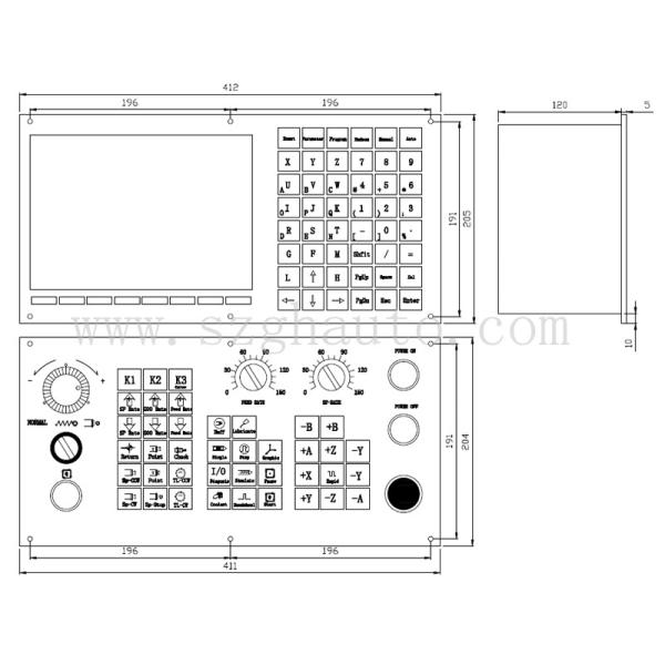 4 Axis Standard Cnc Milling Controller For Drilling & Router Machine Servo Stepper