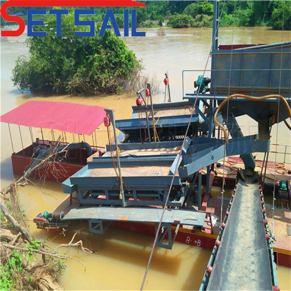 Performance Chain Bucket River Gold Tin Dredging Equipment for Large-scale Tin Mining