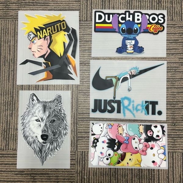 Custom DTF Heat Transfer Labels with Machine Washable High Stretch and Customizable Designs