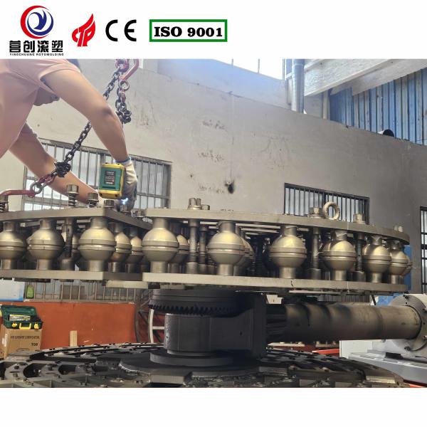 Carousel Rotational Molding Equipment With Automatic Mould Change System Streamline Production For Pickleball