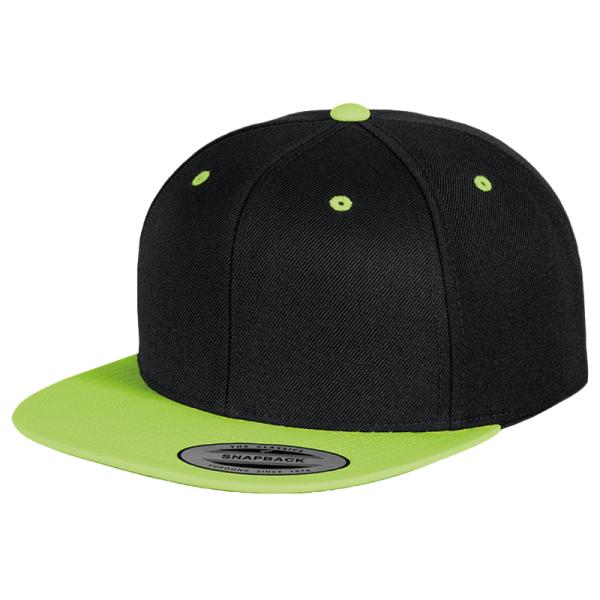 Children Straight Brim Snapback Flat Brim Hats Adjustable 6 - Panel Sublimating Label