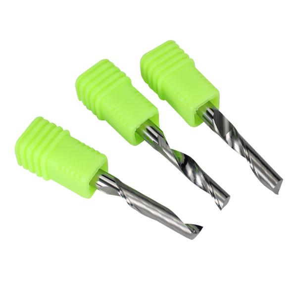 Solide Carbide Aluminium Processing Milling Cutter Working Tools Single Flute CNC Spiral Groove Bit