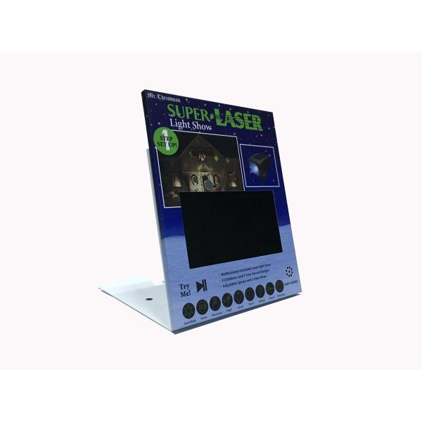 motion sensor activated video shelf talker screen with custom design for retails stores