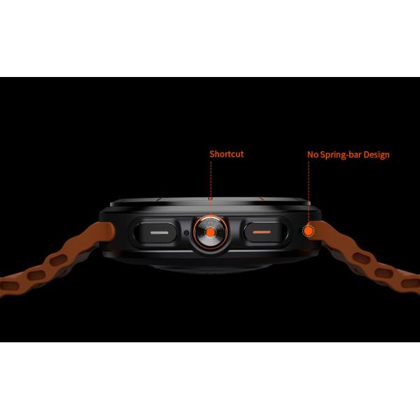 AMOLED W7 Ultra Rugged Wireless Charging Smart Watch 3D Menu Ai Dail SOS Function