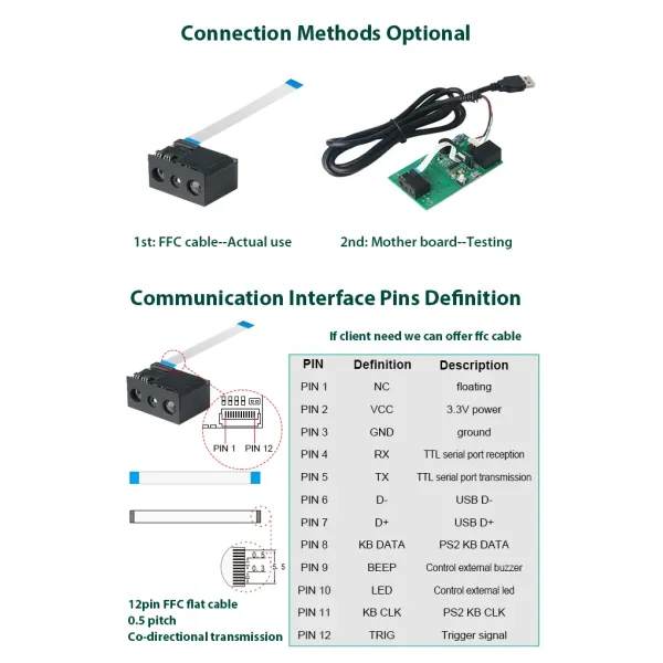 High Quality USB Fixed Kiosk 2D Good Payment Barcode Scanner Module