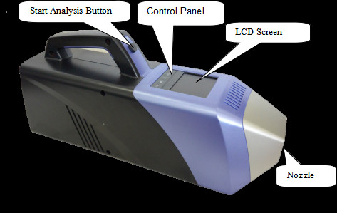 4.6Kg Light Weight Protable Explosive Detector With Colorful LCD Screen