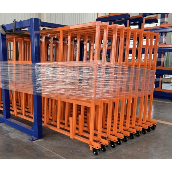 B53: Vertical Roll out Sheets Rack for Heavy Duty Metal Sheets Leftover Storage Vertical Sheet Racks Sheet Materials Easy Roll Out