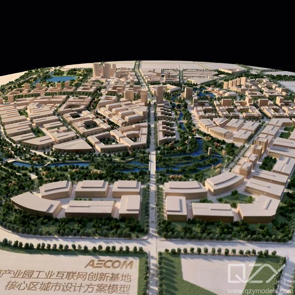 Shenyang Landscape Miniature Architectural Models Aecom 1/2000 Sino German Industrial Park