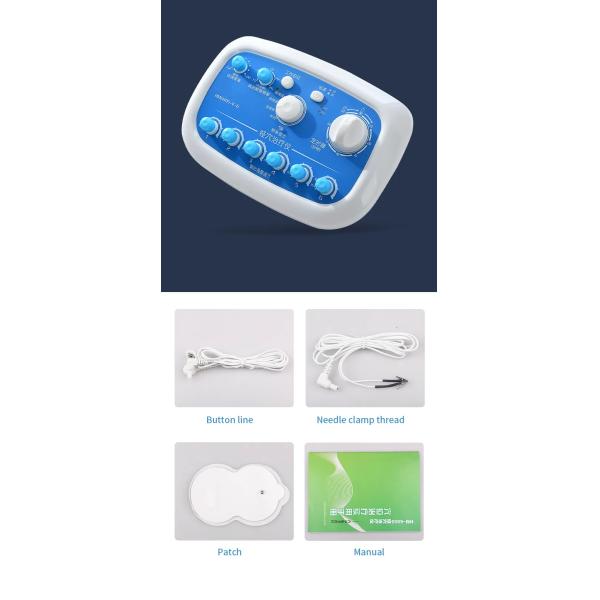 6 Channel Electronic Meridian Acupuncture Needle Output Patch Massager
