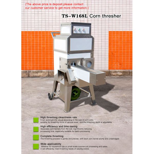 Stainless Steel Sweet Corn Skin Peeler And Thresher Machine Corn Kernel Husking