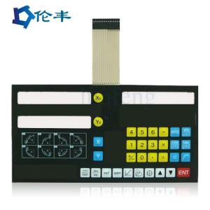 Quality Green LED Membrane Keypad 1mm 1.5mm Pitch Plastic for sale