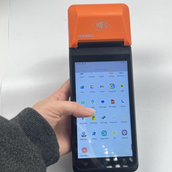 5.5 Inch Mobile POS 4G / WiFi / Bluetooth Handheld Android POS With Printer