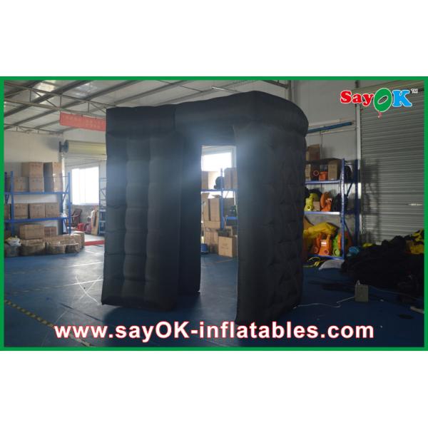 Inflatable Photo Studio Black Inflatable Photo Booth With Controller For Promotion Custom Made