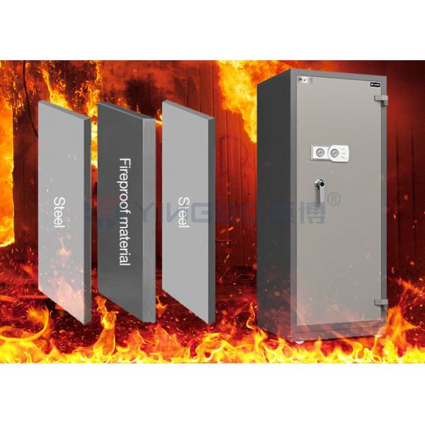 Fireproof safe box interior showing fireproof materials
