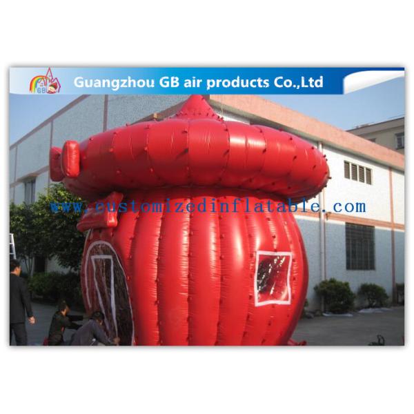 Custom - Built Red Inflatable Air Tent Inflatable Cabin Tent With Full Anchor