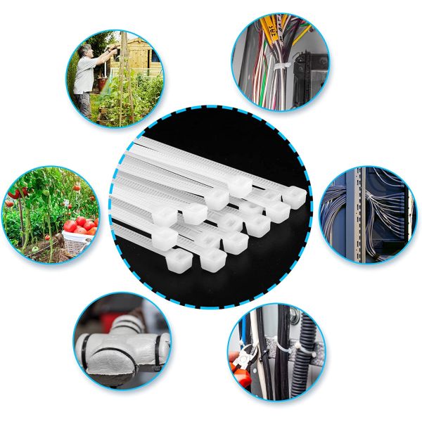 300-1000mm Length Self Locking Cable Tie Releasable Adjustable