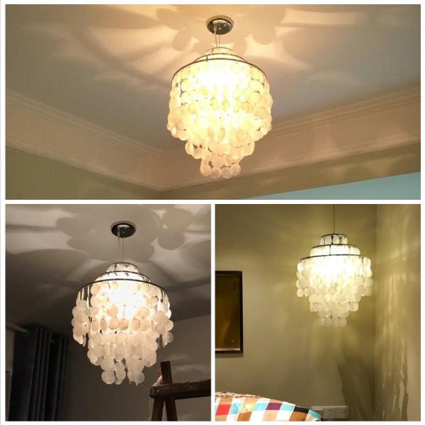 Modern Capiz shell chandelier (WH-MC-07)