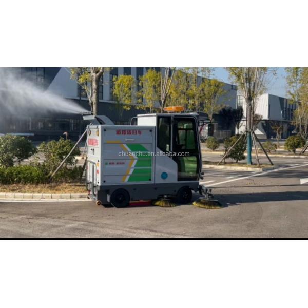 Pure Electric Five Brush Sweeper Cleaning Machine for Outdoor Working Automatic Driving Cleaner