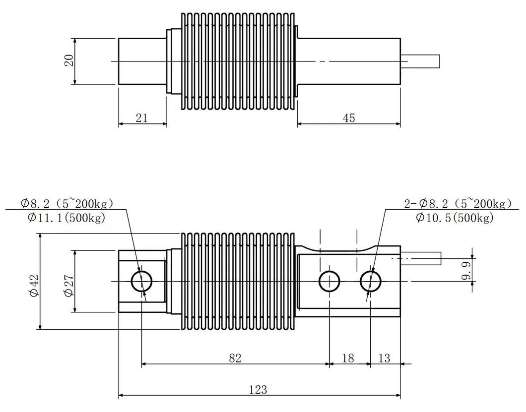 Stainless Steel Shear Beam Weighing Sensor Bellows Type Load Cell