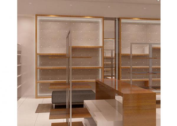 LED Light Interior Wall Mounted Display Case , Commercial Wall Mounted Glass Display Cabinets