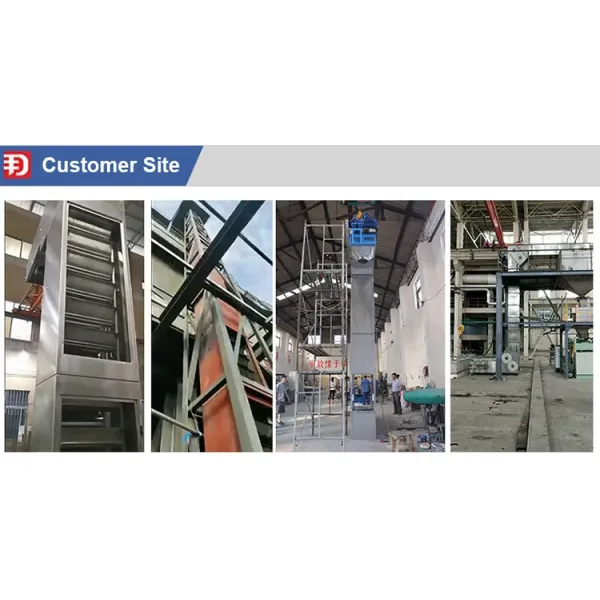 Flexible Packaging Z Elevator Conveyor Auto Feeder Z Type Conveyor