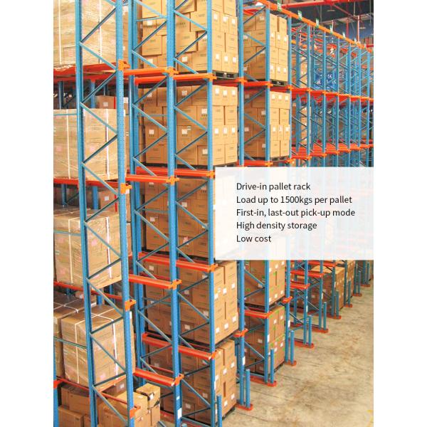 High Density Coating Material Storage Drive for Pallet Rack at USD31 per Pallet Position
