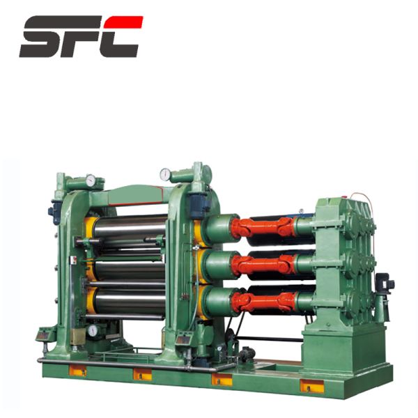 Factory Direct Three Roller Calender with Chilled Cast Iron Rollers, Adjustable Roll Spacing, and Multiple Speed Ratios
