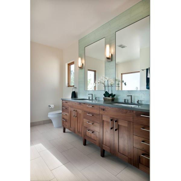 Two Sets Sinks and Faucets Large Bathroom Vanity Set with Separate Mirror Width 38-46