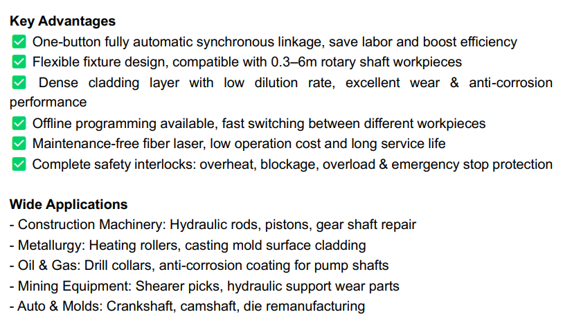 Automatic Laser Cladding Machine Featuring Intelligent Temperature Regulation for Enhanced Surface Coating Durability