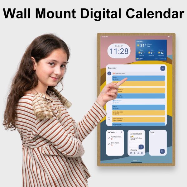 Goodnotes Compatible Android 14 Free Software Wall Mounted Digital Calendar Diary For Family Planning