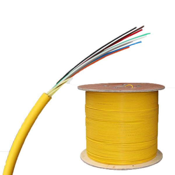 8 Core Single Mode Fiber Optic Cable Soft Flexible 900um Tight Easy To Splice