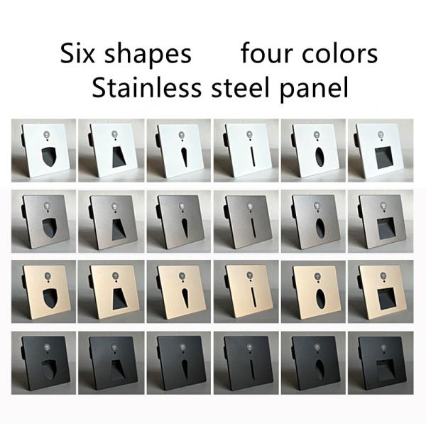 SS Panel Magnetic Surface Mounted Light Automatic Motion Sensor for Indoor Stairs