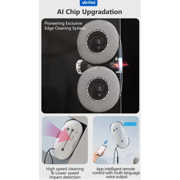 Robot window cleaner Efficient Cleaning Auto Spray Water Robots cleaner window electric window cleaner robot