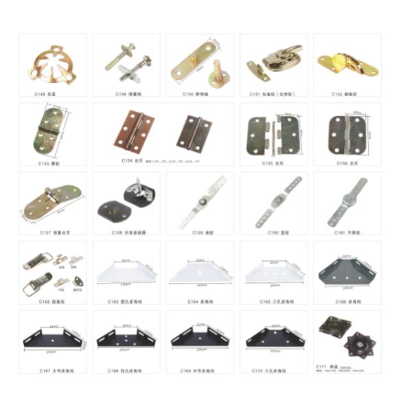 Single - Side Sectional Sofa Brackets Black Oxide OEM Acceptable 2.0mm Thickness