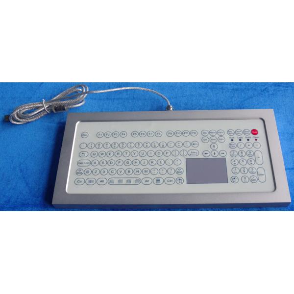 USB Industrial Membrane Desktop Keyboard , Compact Keyboard With Touchpad