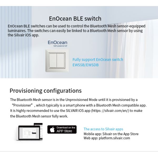 Zhaga Book20 Based SILVAIR Bluetooth Mesh PIR motion sensor, DALI-2 D4i output, self-contained "application controller"