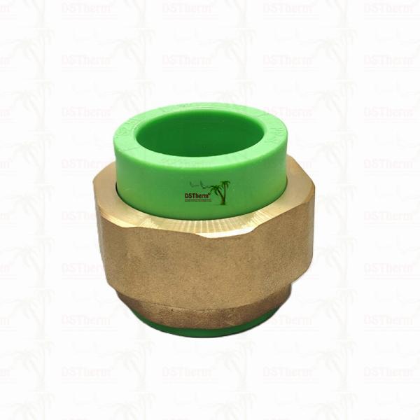 Green Ppr Double Head Threaded Union Double Union Connector High Temperature Resistance