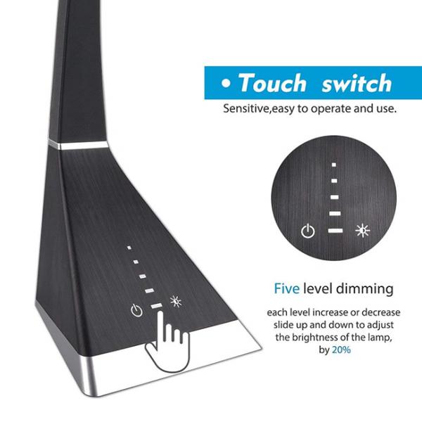 Bedroom / Office Smart LED Table Lamp 7W Touch Switch Adjustable Direction LED Lighting