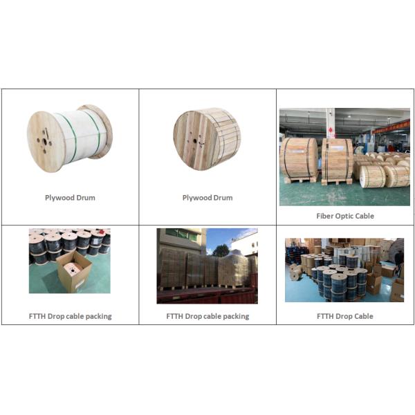 Kfrp Strength FTTH Fiber Optic Drop Cable LSZH Jacket
