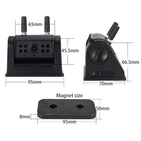 HD Combo 7-inch Screen Rechargeable Battery Wireless Backup Imaging Reverse Camera