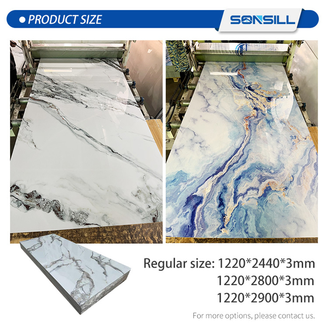 High Glossy Interior Wall Pvc Sheets for Modern Decoration