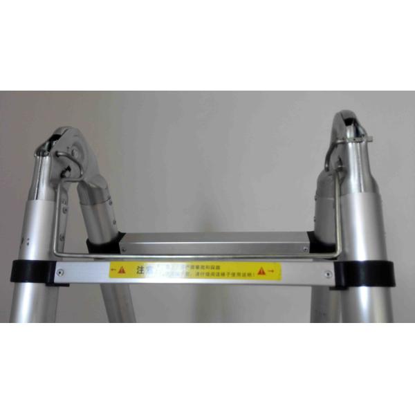 Sand Blasting Surface Aluminum Double Telescopic Ladder For Multifunction Use
