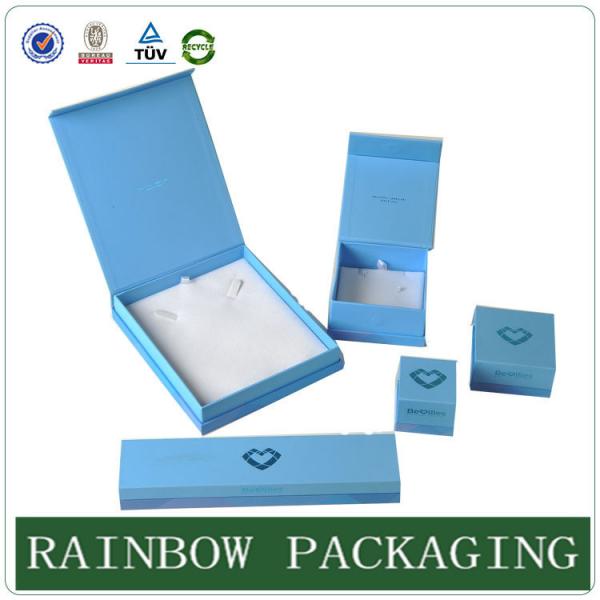 Buy Custom Size Sky Blue Jewelly Case , Grazioso Cardboard Box for Jewelly Box at wholesale prices