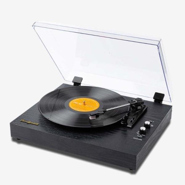 Vintage Style Turntable Speakers Customized With Auto Stop Multi Interface