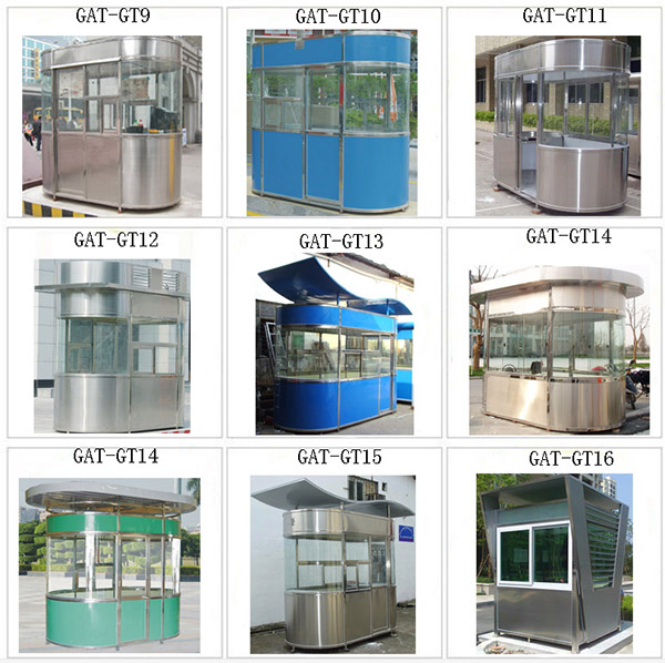 Movable Sentry Box , Outdoor Guard Security Cabin sandwich panel door