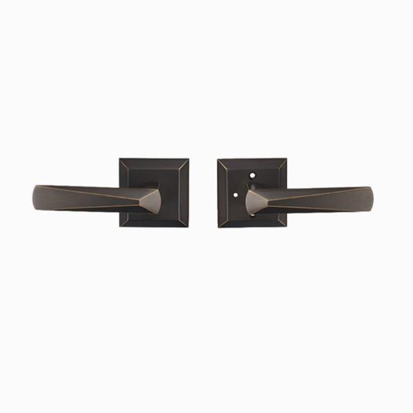 Brass Privacy Lever Door Handle
